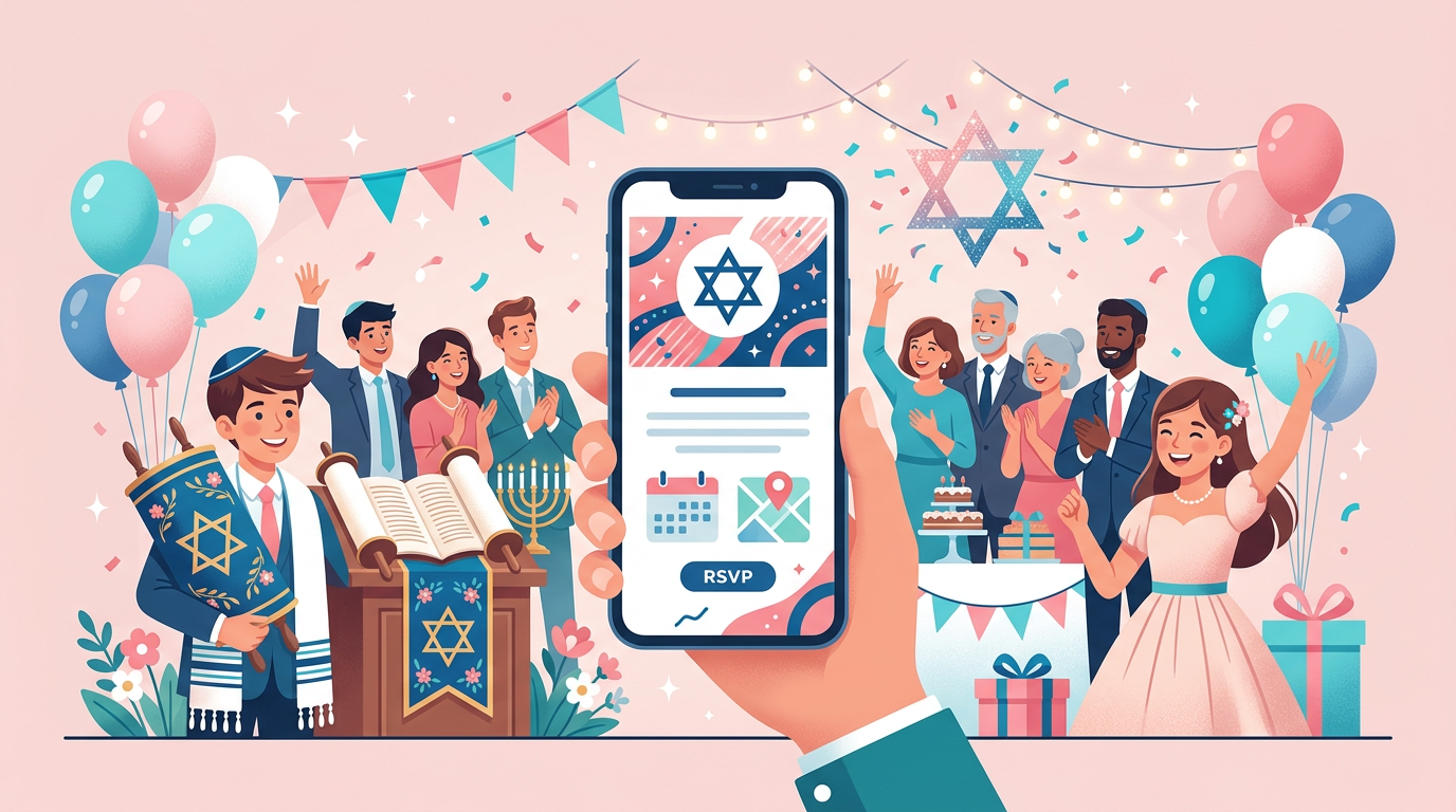 איך לבנות עמוד אירוע לבר/בת מצווה