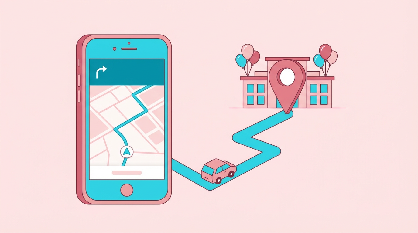 איך להוסיף ניווט באמצעות Waze לעמוד האירוע